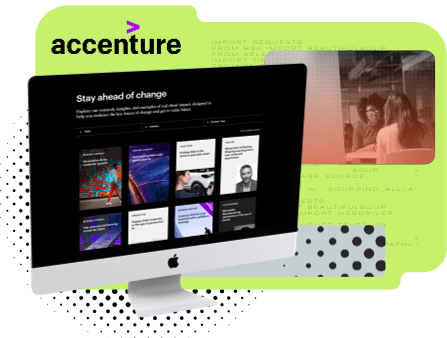 A computer screen with a list of cards