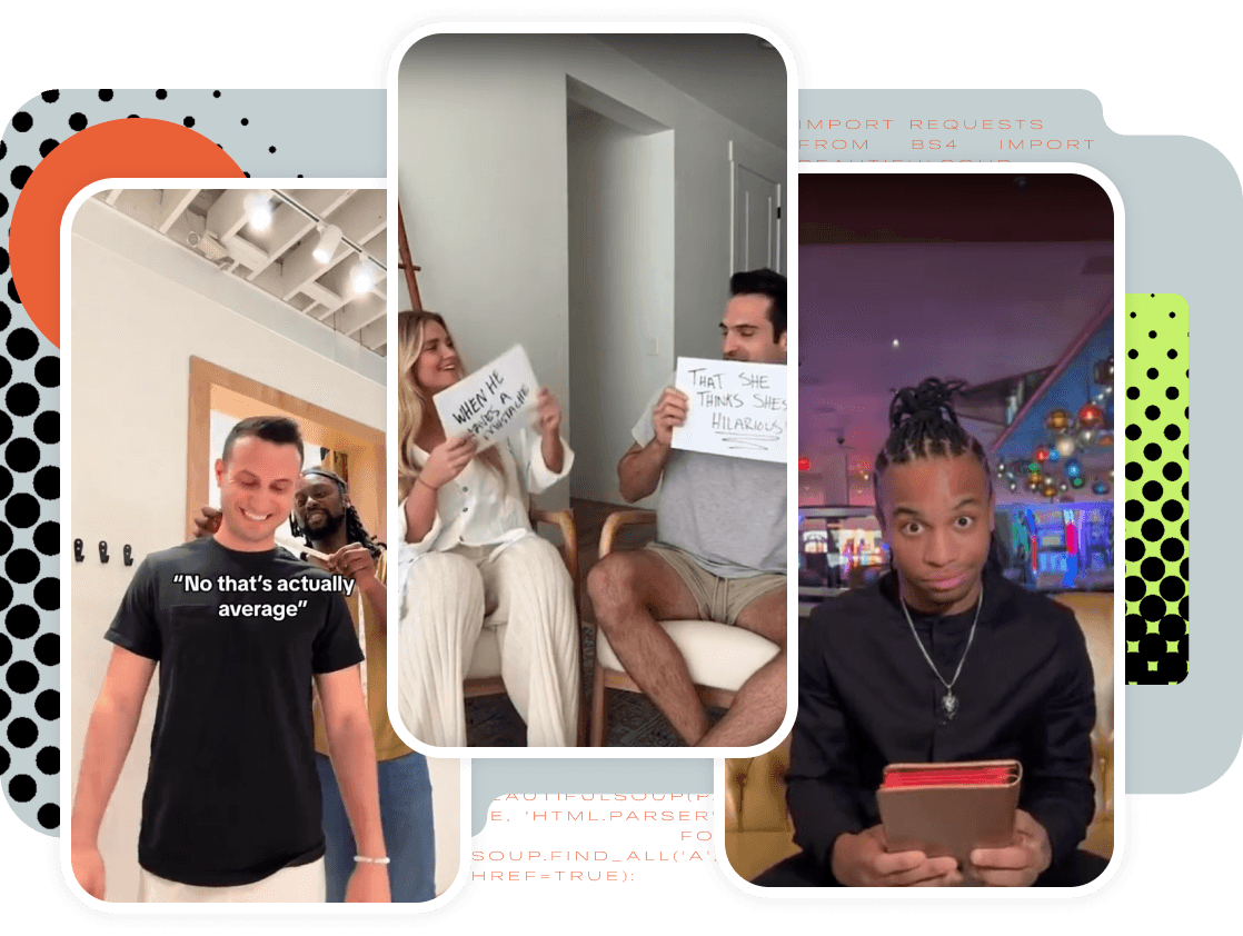 Three social media images grouped together