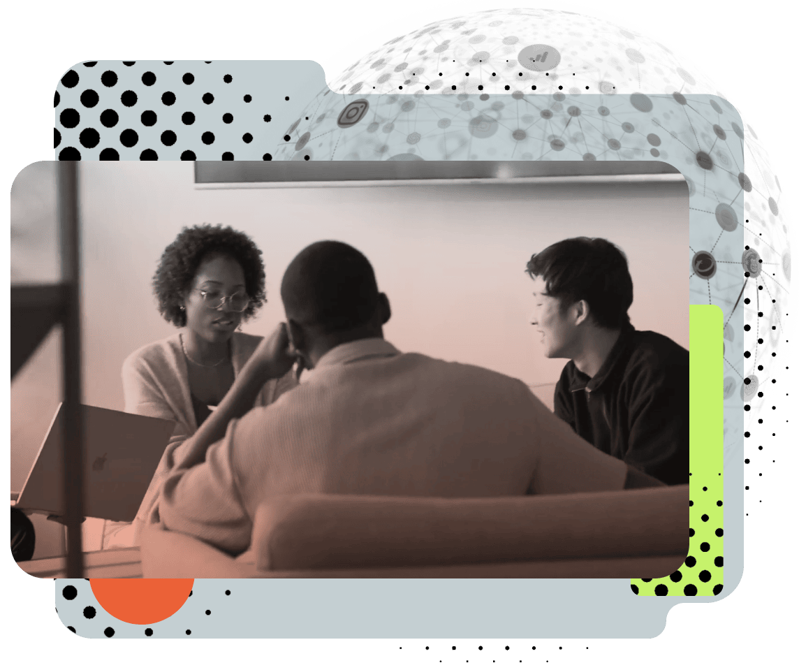 A group of people sitting around a table