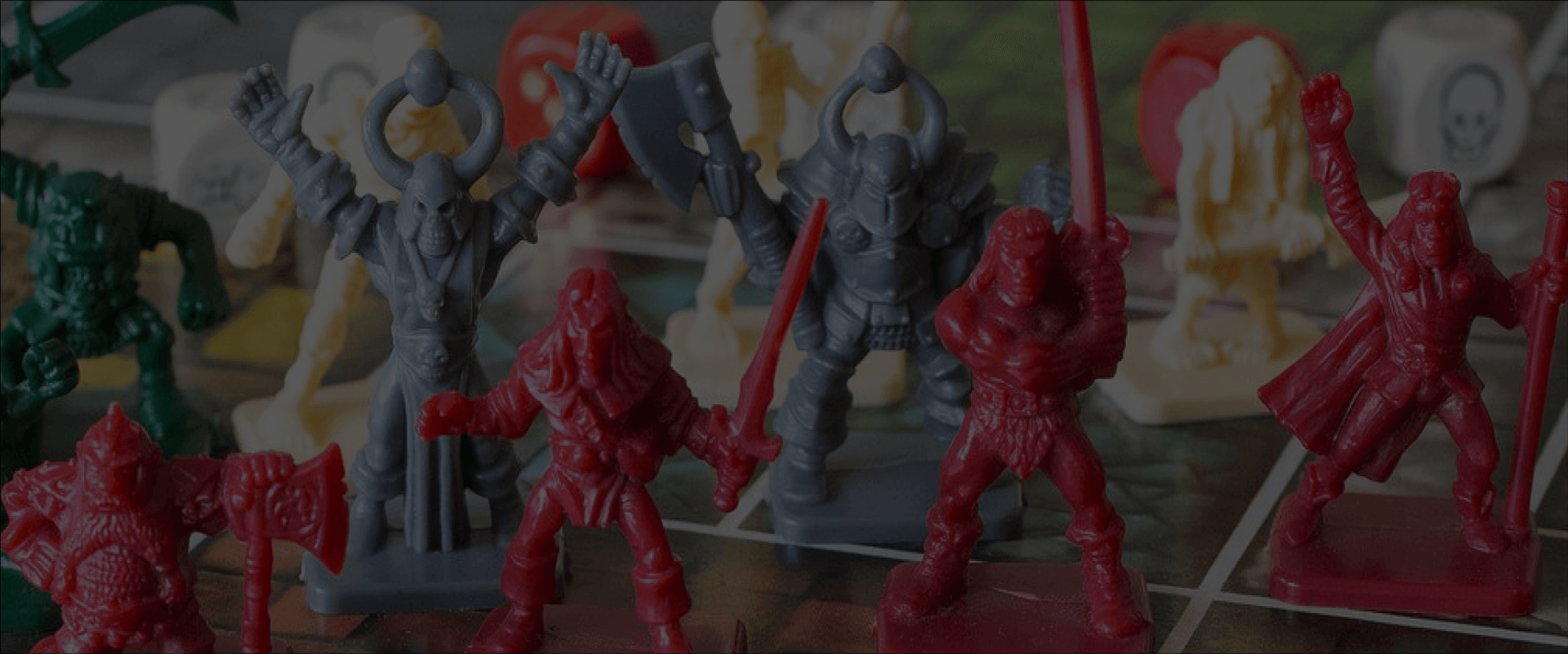 A close up of the Hero Quest Day gameboard